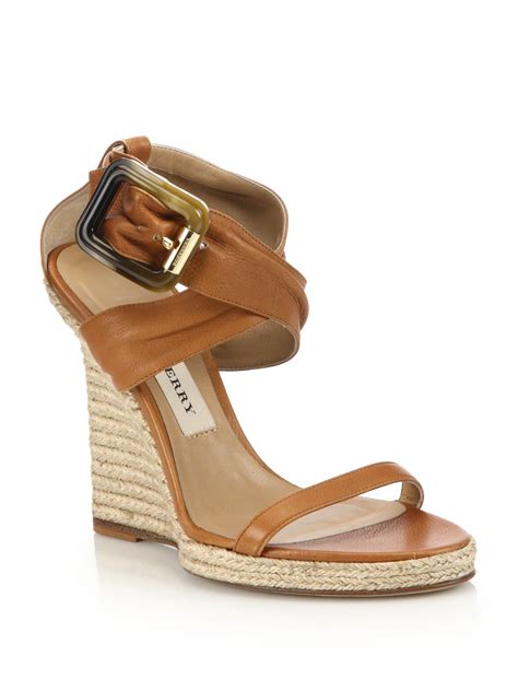 men burberry espadrilles|Burberry wedges summer sandals.